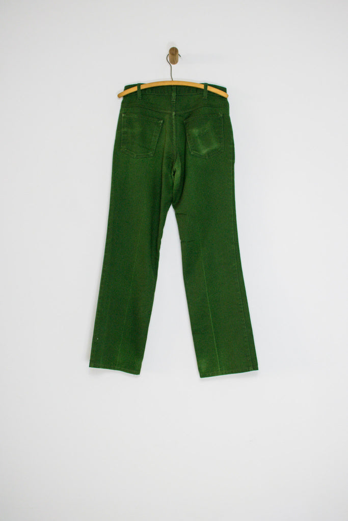 70's FORREST GREEN JEANS / 31