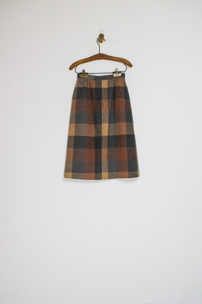 70’s SIR FOR HER PLAID SKIRT WITH POCKETS / 24