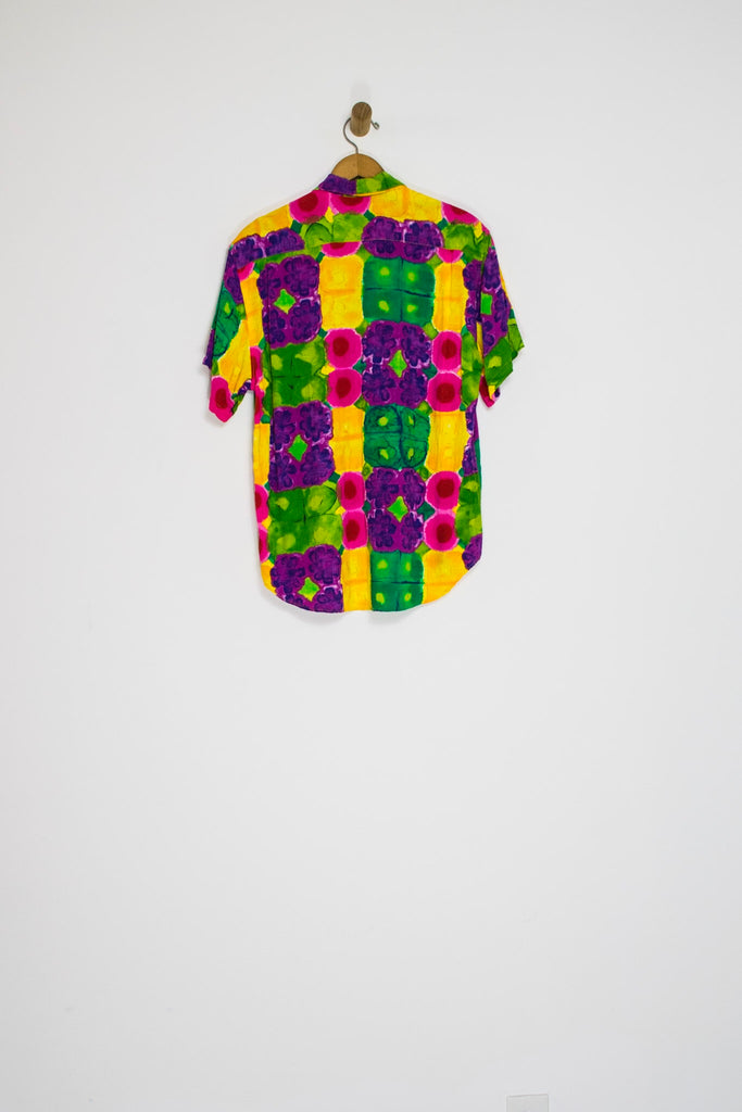 80’s JAMS WORLD BRIGHT BUTTON UP / SMALL